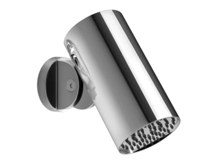 На изображении товар Верхний душ Gessi Spotwater, поворотный, с шарниром, с функцией тропический ливень, Ø79 мм, Н-162 мм, цвет хром от официального представителя в Москве