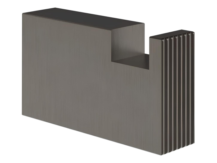 На изображении товар Крючок Gessi Inverso, 15x60x35h мм, настенный, цвет Black Metal Brushed PVD от официального представителя в Москве