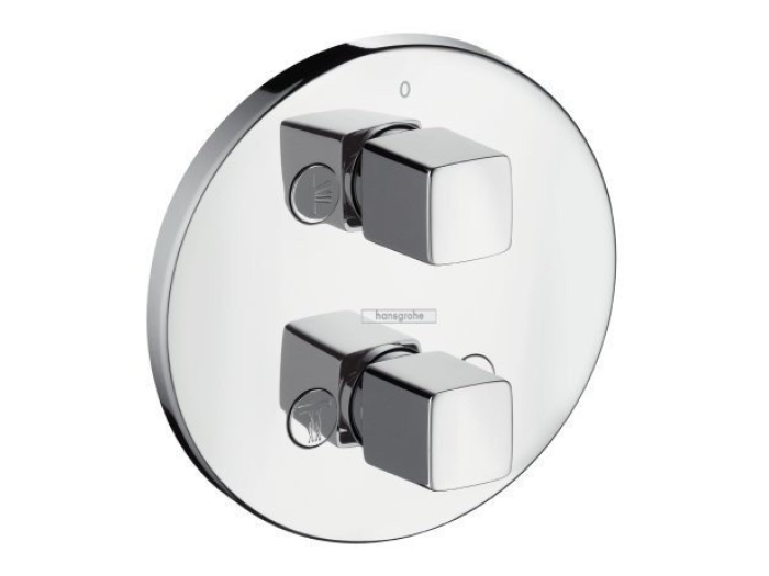 На изображении товар Запорный/переключающий вентиль Hansgrohe iControl, на 3 потока, внешняя часть, цвет Хром от официального представителя в Москве