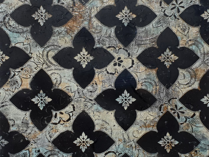 На изображении товар Akros Venezia Камень Avantgarde Sidus N Nero Marquinia Multicolor 80X80X1 от официального представителя в Москве
