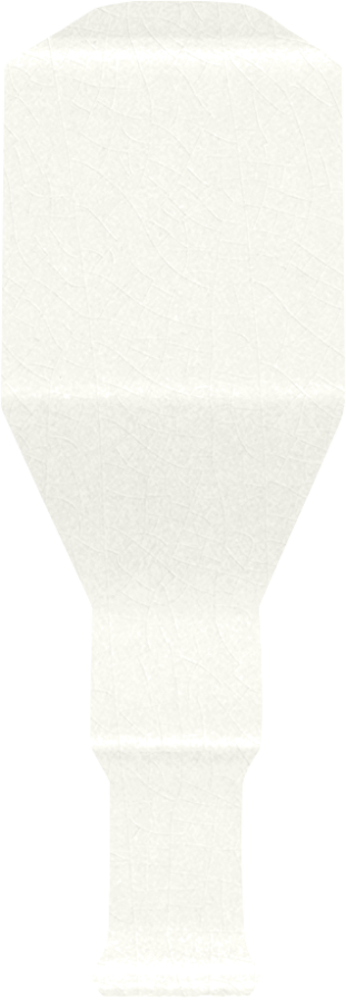 CERAMICHE GRAZIA Угловой элемент ELEGANCE ANGOLO FINALE 2,2X8,5 SNOW CRAQUELE