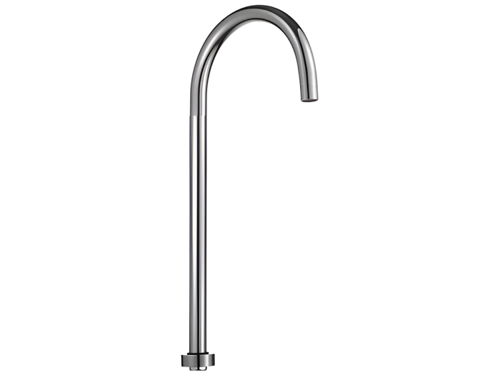 На изображении товар Излив для ванны Fantini, вылет 240 мм, цвет Matt British Gold PVD от официального представителя в Москве