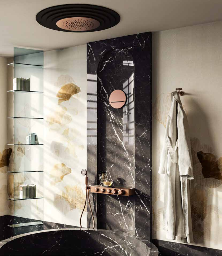 Ручной душ Gessi Venti20, с шланговым подсоединением, держателем, шлангом, цвет Copper Brushed PVD - изображение 1