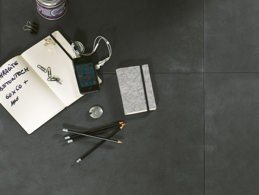 Terratinta Ceramics Керамогранит Betontech Matt Anthracite 15x60 / 10.5 - изображение 1