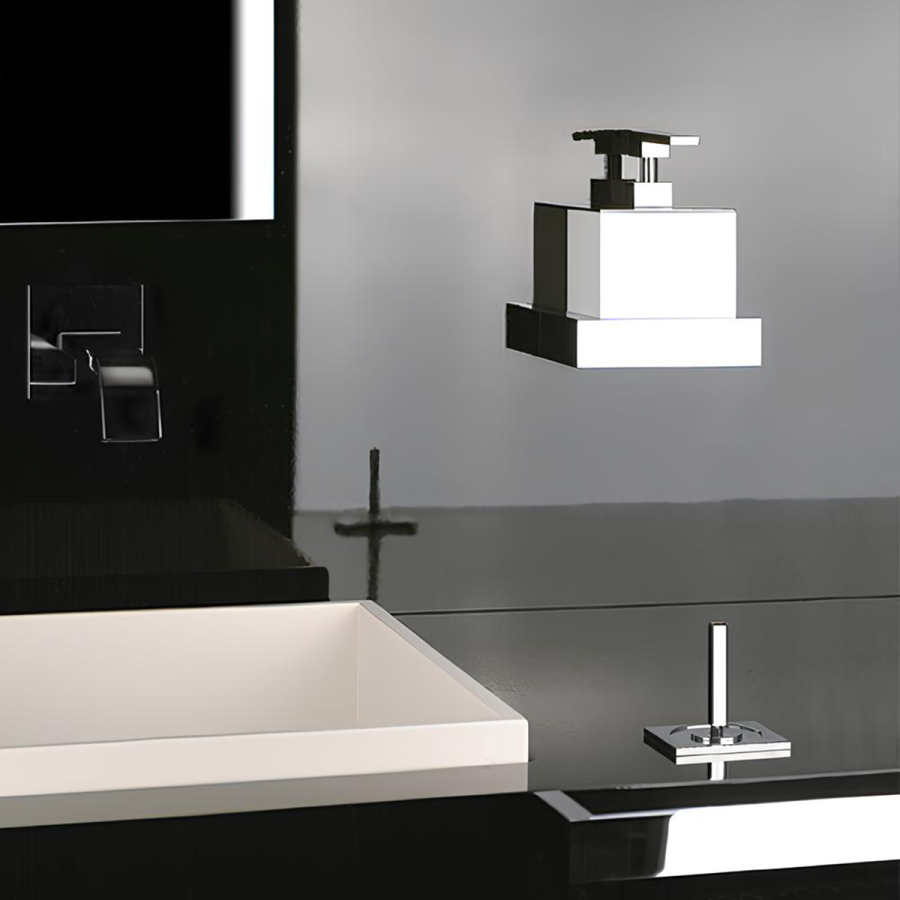 Дозатор для жидкого мыла Gessi Rettangolo, настенный, цвет Finox Brushed Nickel - изображение 3