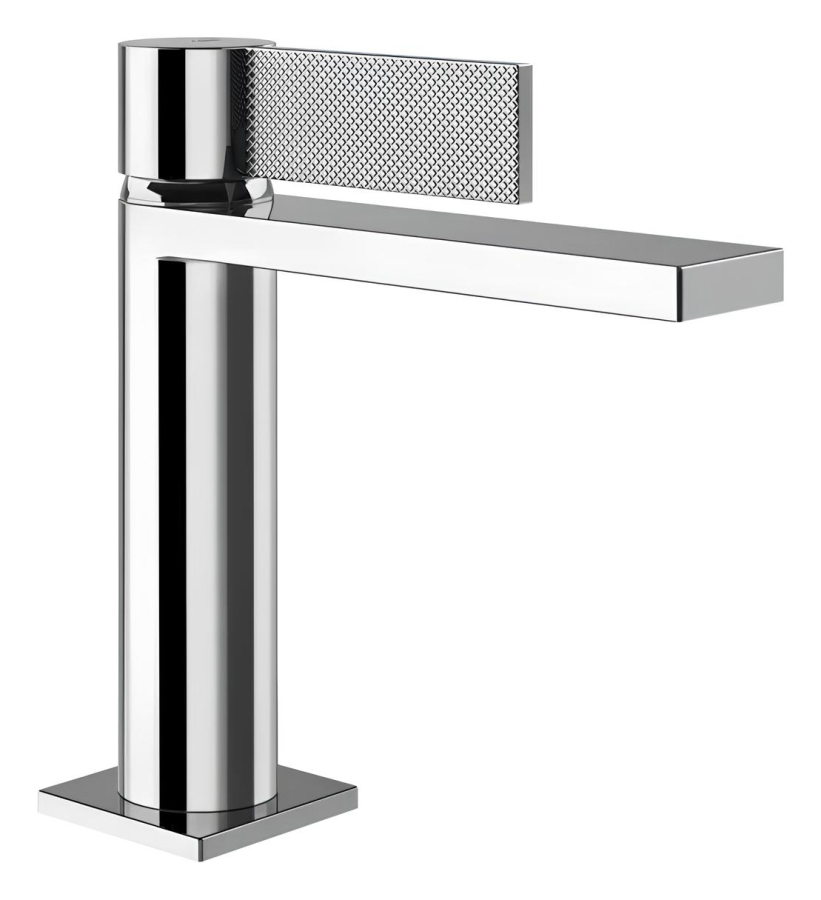 Смеситель для раковины Gessi Inverso, без донного клапана, с соединительными шлангами, цвет Chrome