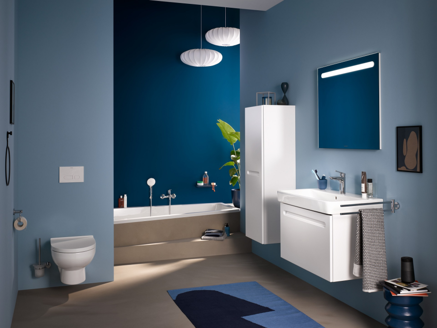 Ванна Duravit Duravit No.1, встраиваемая, 1600x850 мм, трапеция, левый наклон, цвет белый - изображение 6