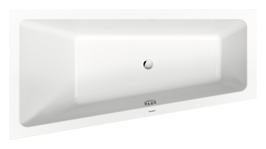 Ванна Duravit Duravit No.1, встраиваемая, 1600x850 мм, трапеция, левый наклон, цвет белый