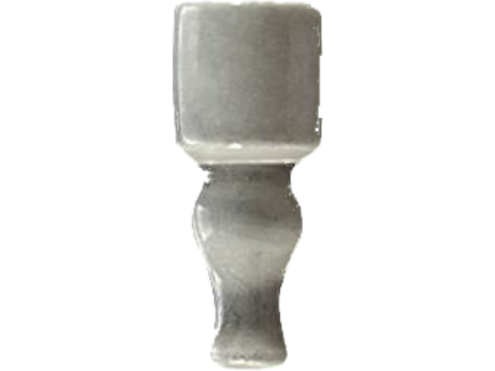 На изображении товар CERAMICHE GRAZIA Угловой элемент FORMAE ANGOLO TORO 6,5X2 STEEL от официального представителя в Москве