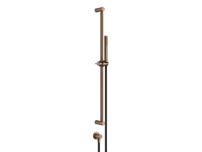 На изображении товар Штанга Gessi 316, настенная, с душевой лейкой h828, цвет Copper Brushed PVD от официального представителя в Москве