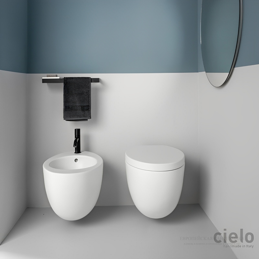 Унитаз Cielo Le Giare  370x550x375 мм, подвесной, в комплекте крепление, цвет Gloss White - изображение 2