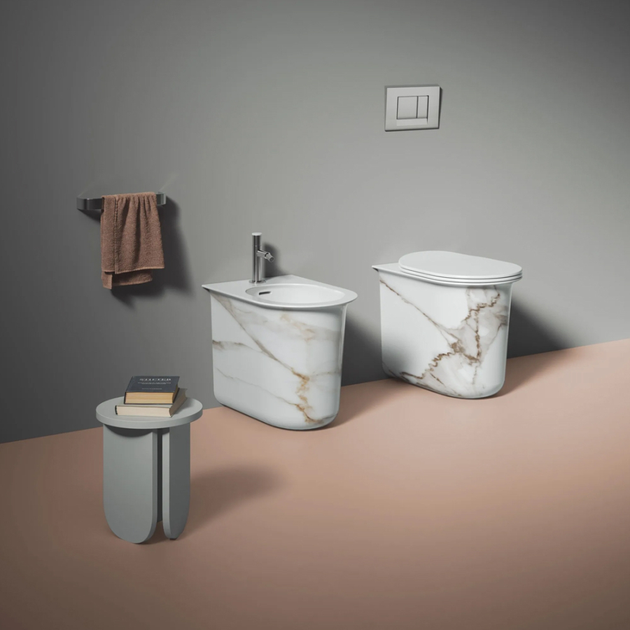 Сиденье для унитаза Artceram Chic, 530x380 мм, с механизмом плавного закрывания, фурнитура хром, цвет белый - изображение 7