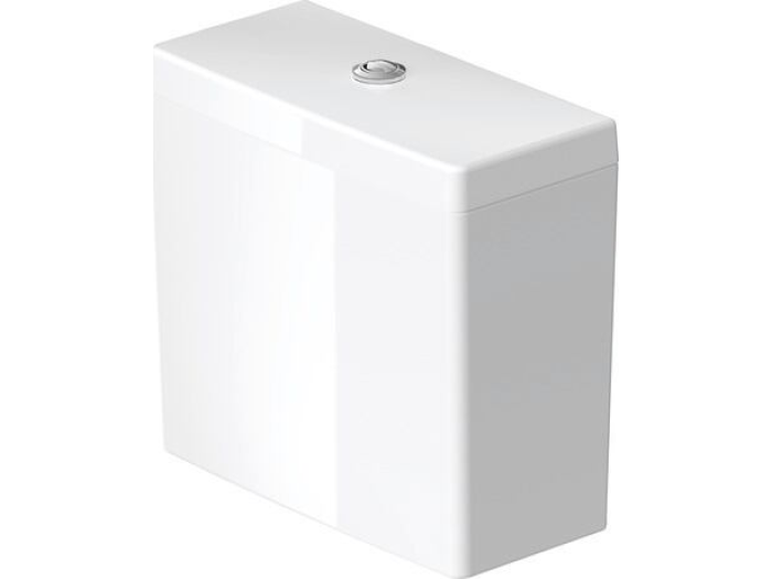 На изображении товар Бачок Duravit Starck 3, 390 х 185 мм, для подключения снизу слева, цвет белый от официального представителя в Москве