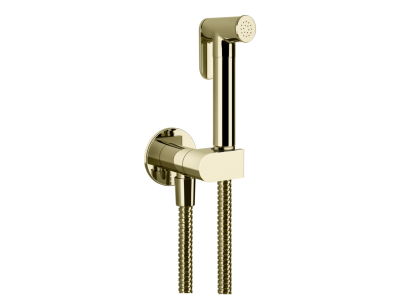 Душ гигиенический Gessi Tondo, шланговое подсоединение - держатель лейки, цвет Brass PVD