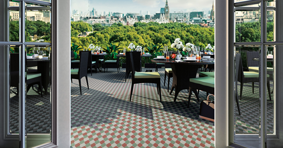 Etruria Керамогранит Xxs Provenzale 5X7 Su Rete A Tre Colori Mattone / Oliva / Bianco - изображение 4