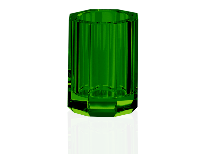 На изображении товар Стакан стеклянный, Decor Walther Kristall KR BER, ø 70 х 100 мм, зелёный от официального представителя в Москве