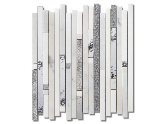 На изображении товар Sicis Смешанная мозаика Fibers Thick Frozen 288x331 mm от официального представителя в Москве