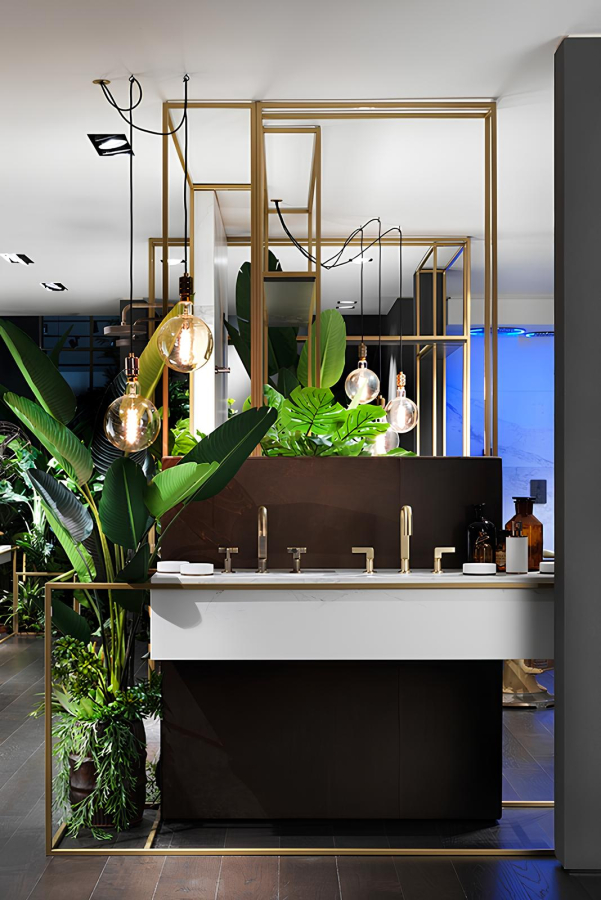 Мыльница Gessi Inciso ⌀115 мм, настольная, цвет White/Brushed Brass PVD - изображение 2