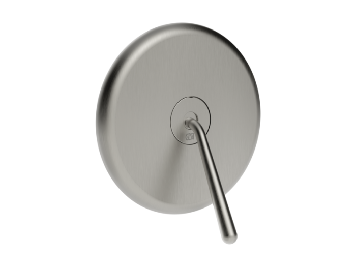 На изображении товар Смеситель Gessi Goccia, настенный, на 1 выход, встраиваемый, цвет Brushed Chrome от официального представителя в Москве