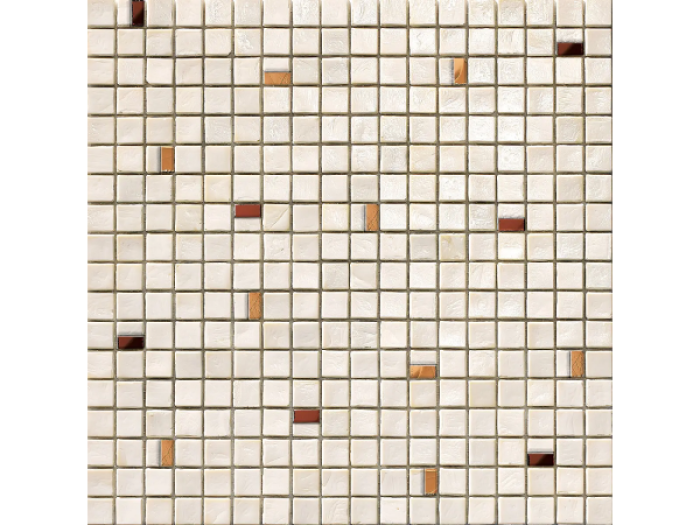 На изображении товар Sicis Стеклянная мозаика Coriandoli Cor 412 chips size 15х15 mm sheet size 295x295 mm от официального представителя в Москве
