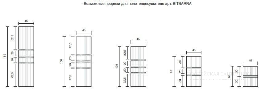 Полотенцедержатель Antonio Lupi Bit на радиатор отопления, L- 450 мм, сталь, цвет Grigio Smog goffrato - изображение 9