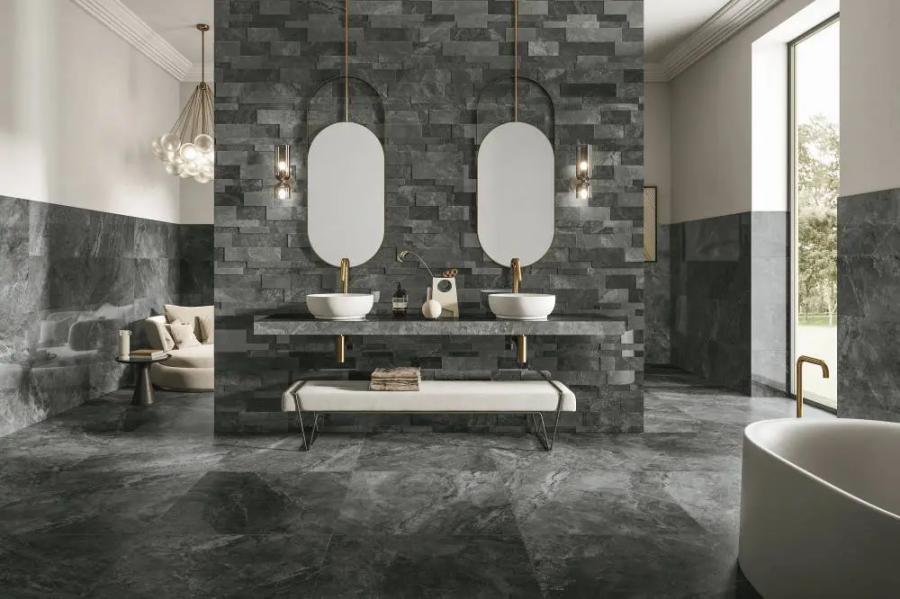 REFIN Керамогранит RIVER GRAPHITE R. OUT2.0 90x90 - изображение 2