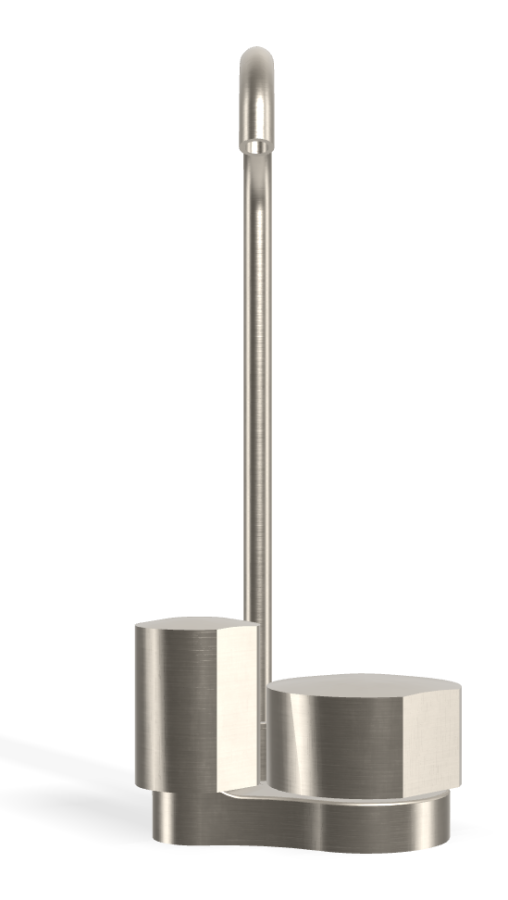 Смеситель для раковины Carlo Frattini SO, без ручек, c вращающимся изливом Ø10 мм, донным клапаном Click-Clack, 2 гибкими шлангами, L-149 мм, цвет никель брашированный - изображение 1