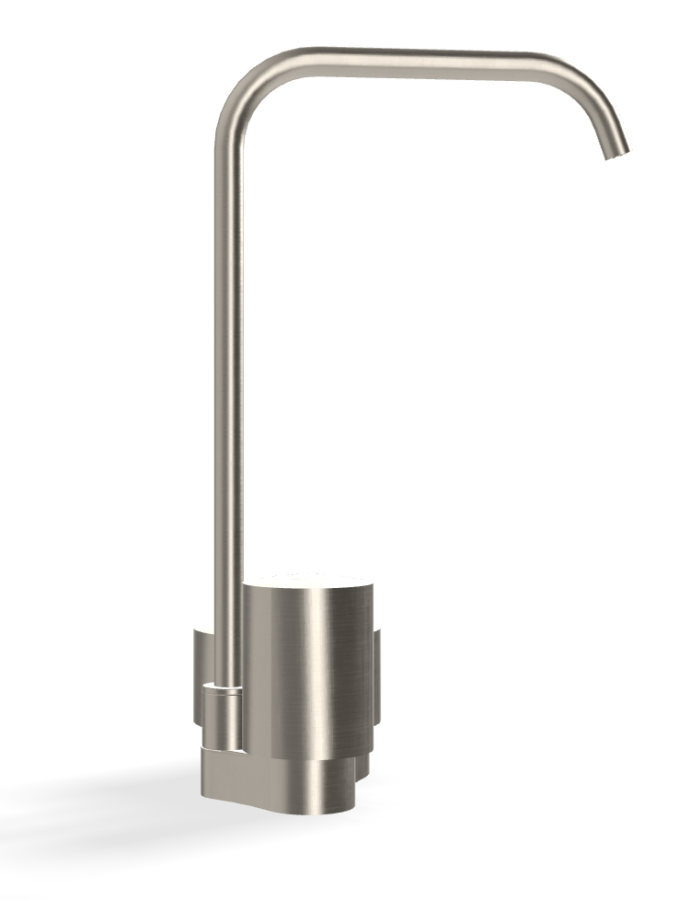 Смеситель для раковины Carlo Frattini SO, без ручек, c вращающимся изливом Ø10 мм, донным клапаном Click-Clack, 2 гибкими шлангами, L-149 мм, цвет никель брашированный - изображение 2