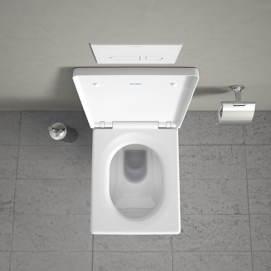 Унитаз Duravit Vero Air Rimless подвесной, 370x570 мм, цвет белый - изображение 12