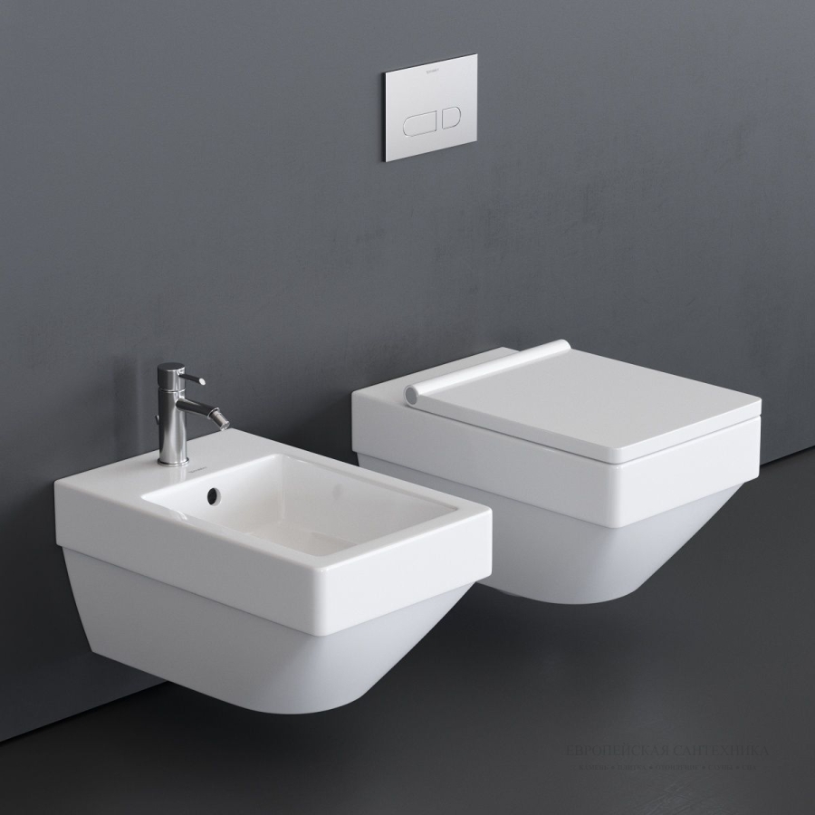 Унитаз Duravit Vero Air Rimless подвесной, 370x570 мм, цвет белый - изображение 14