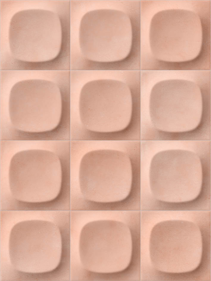 Sartoria Керамическая плитка Pop Groovy Rosa Antico Glossy 10x10 - изображение 1