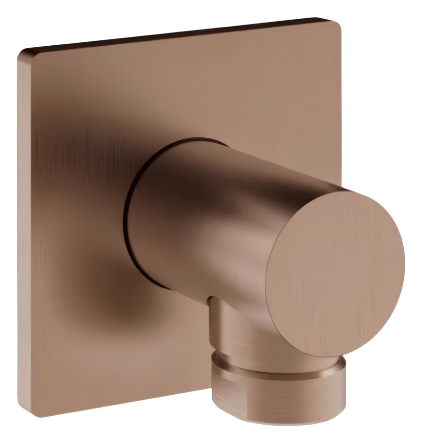 Шланговое подсоединение Gessi Inverso Bath&Shower, Н-60 мм, цвет Copper Brushed PVD