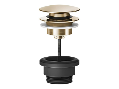 Донный клапан Gessi Total Look, автоматический “Stop&Go”, цвет Warm Bronze Brushed PVD