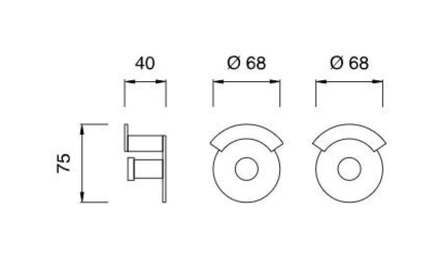 Крючки для ванной CEA Design Lutezia, настенный набор из 2-х штук, цвет сатинированная сталь - изображение 2