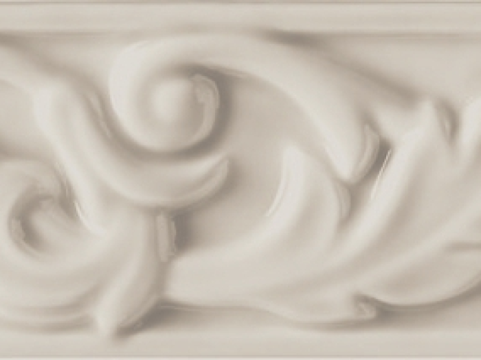 На изображении товар CERAMICHE GRAZIA Бордюр NEW CLASSIC FESTONE 6X26 TORTORA от официального представителя в Москве