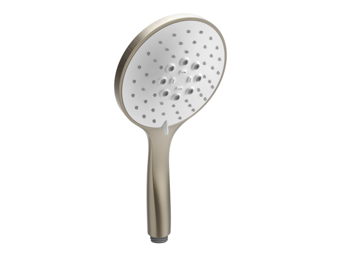 На изображении товар Ручная лейка Gessi Technical Аccessories, с функцией массажа, Ø130 мм, цвет Finox Brushed Nickel от официального представителя в Москве