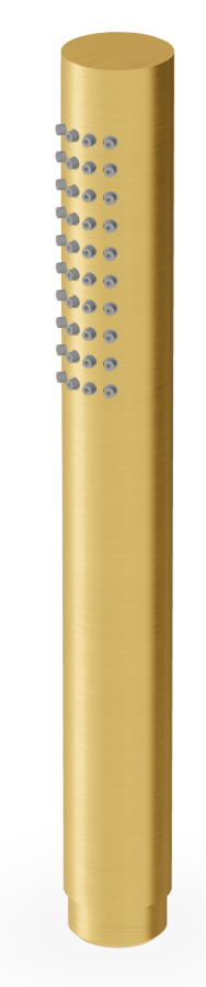 Лейка ручная Zucchetti Shower, с защитой от известкового налёта, цвет Brushed Gold PVD