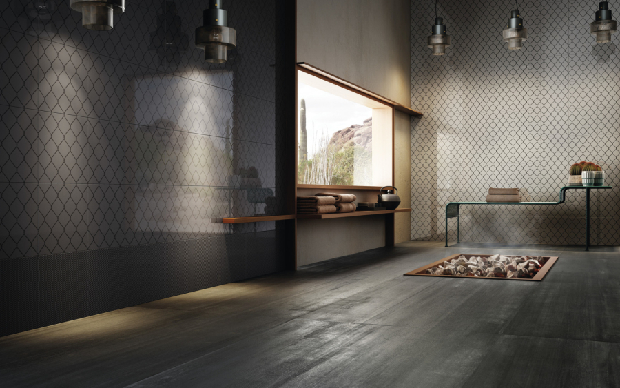 Iris Ceramica Керамическая плитка Diesel Fence Black micro glossy 20x20 - изображение 1
