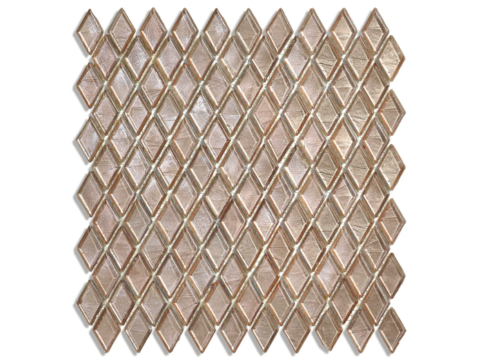 На изображении товар Sicis Стеклянная мозаика Diamond ITEM T45 Murowa chips size 23х40 mm sheet size 251x253 mm от официального представителя в Москве