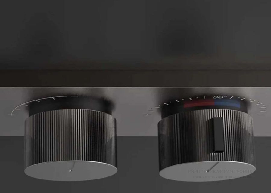 Термостат Gessi HI-FI, до 2-х функций одновременно, встраиваемый, цвет Matte Black - изображение 1