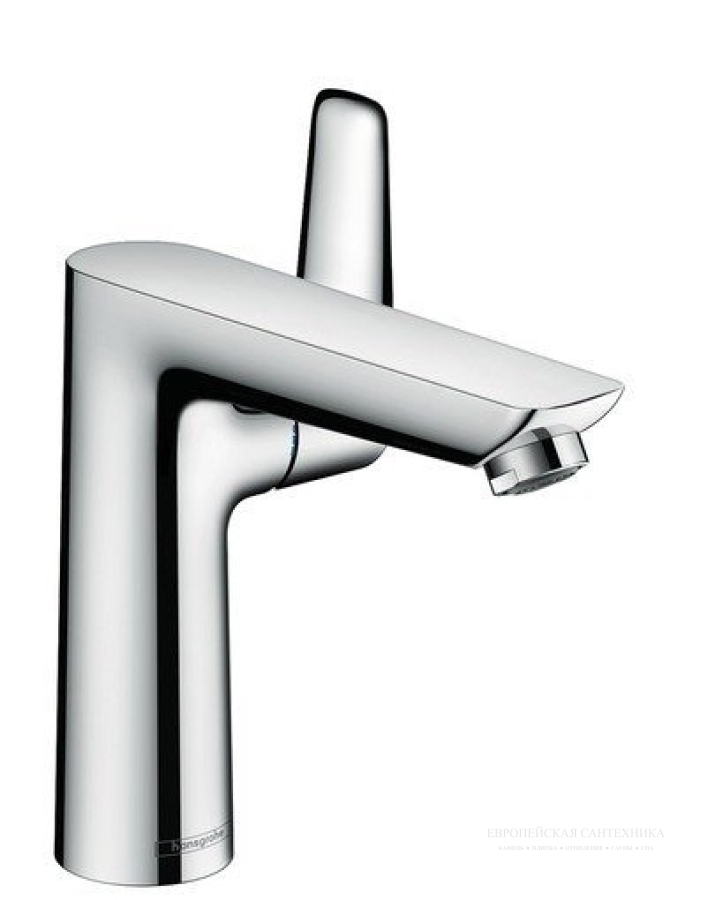 Смеситель для раковины Hansgrohe Talis E, ComfortZone 150, однорычажный, без донного клапана, цвет Хром