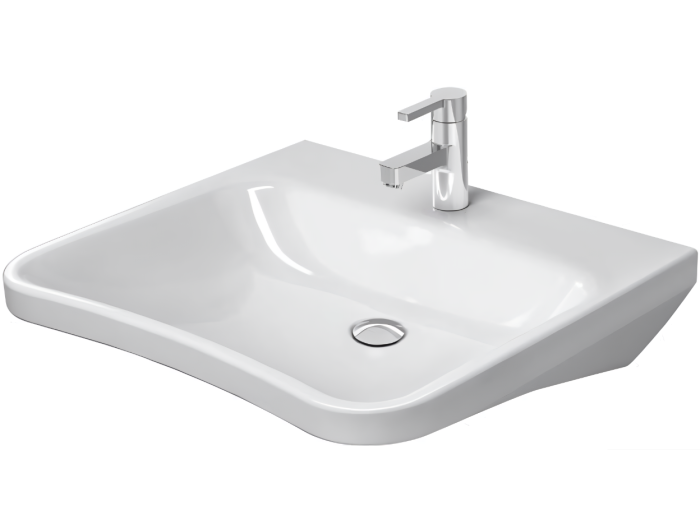 На изображении товар Раковина Duravit DuraStyle Vital Med, 650х570 мм, без перелива, с 1 отверстием под смеситель, цвет белый с покрытием WonderGliss от официального представителя в Москве