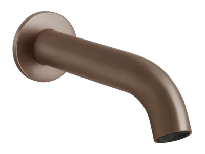 Излив для ванны Gessi316, настенный, цвет Copper Brushed PVD