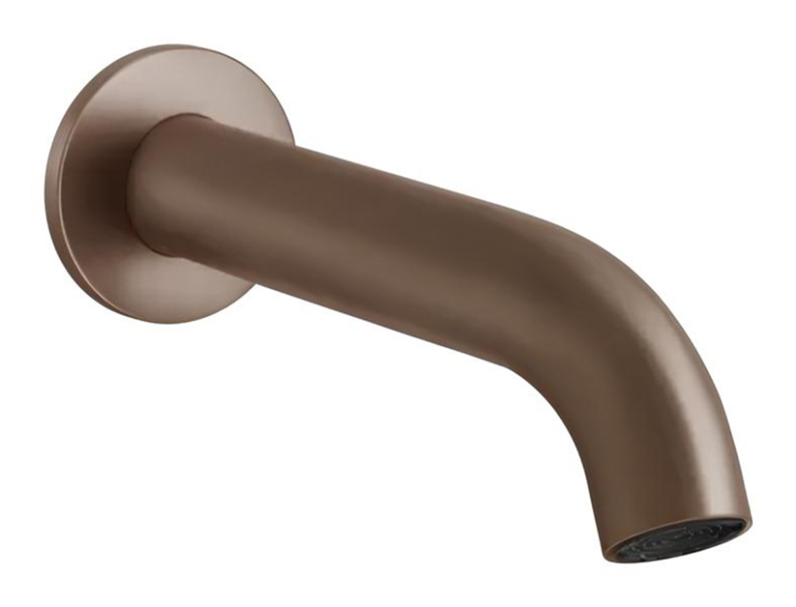 Излив для ванны Gessi316, настенный, цвет Copper Brushed PVD