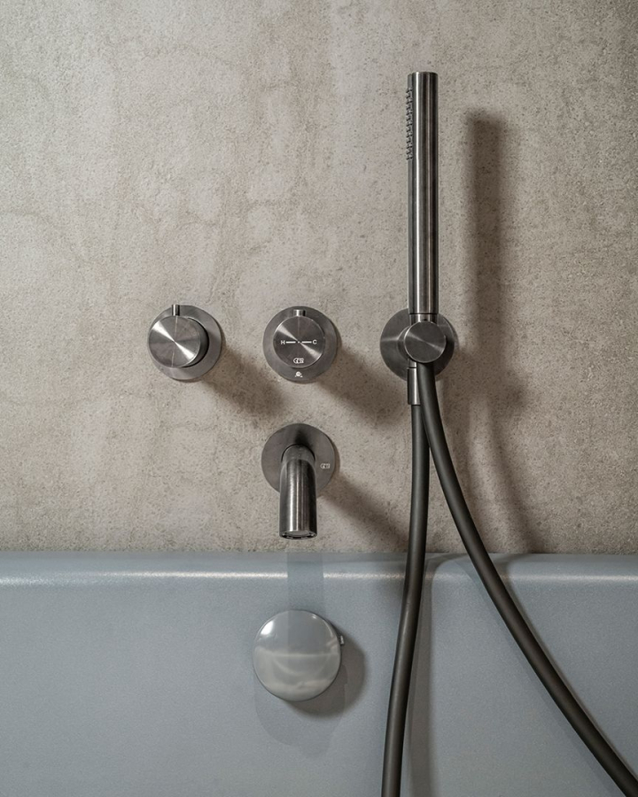 Излив для ванны Gessi316, настенный, цвет Copper Brushed PVD - изображение 1