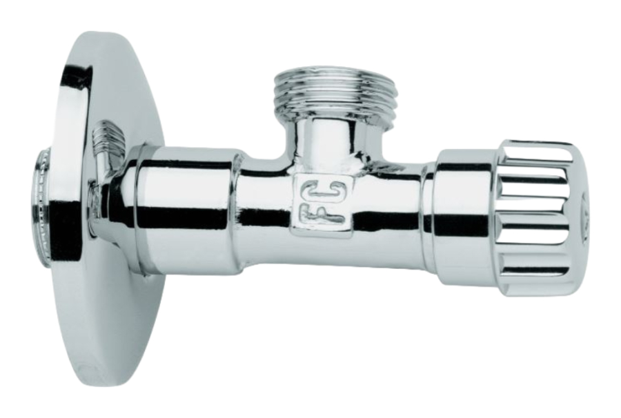 Вентиль Carlo Frattini Sottolavabo, угловой, с выводом под слив 1/2", цвет хром