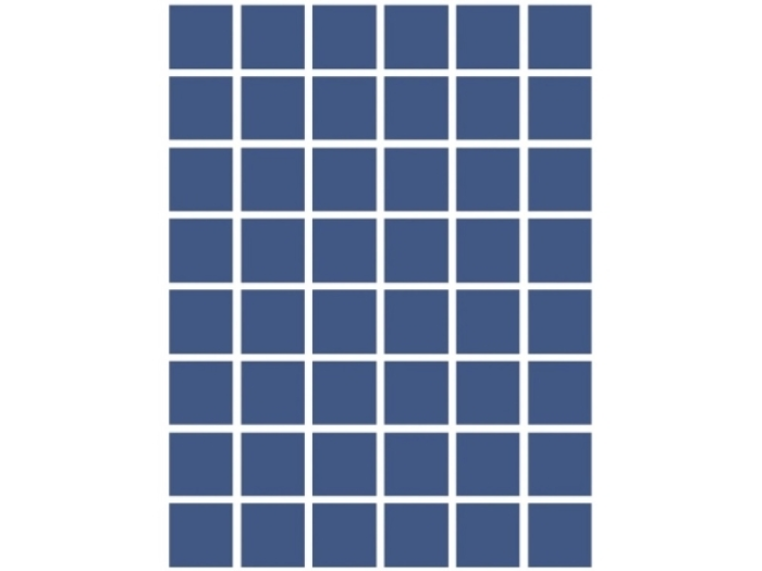 На изображении товар Etruria Керамогранит Xxs Quadrato 5X5 Su Rete Monocolore Cobalto от официального представителя в Москве