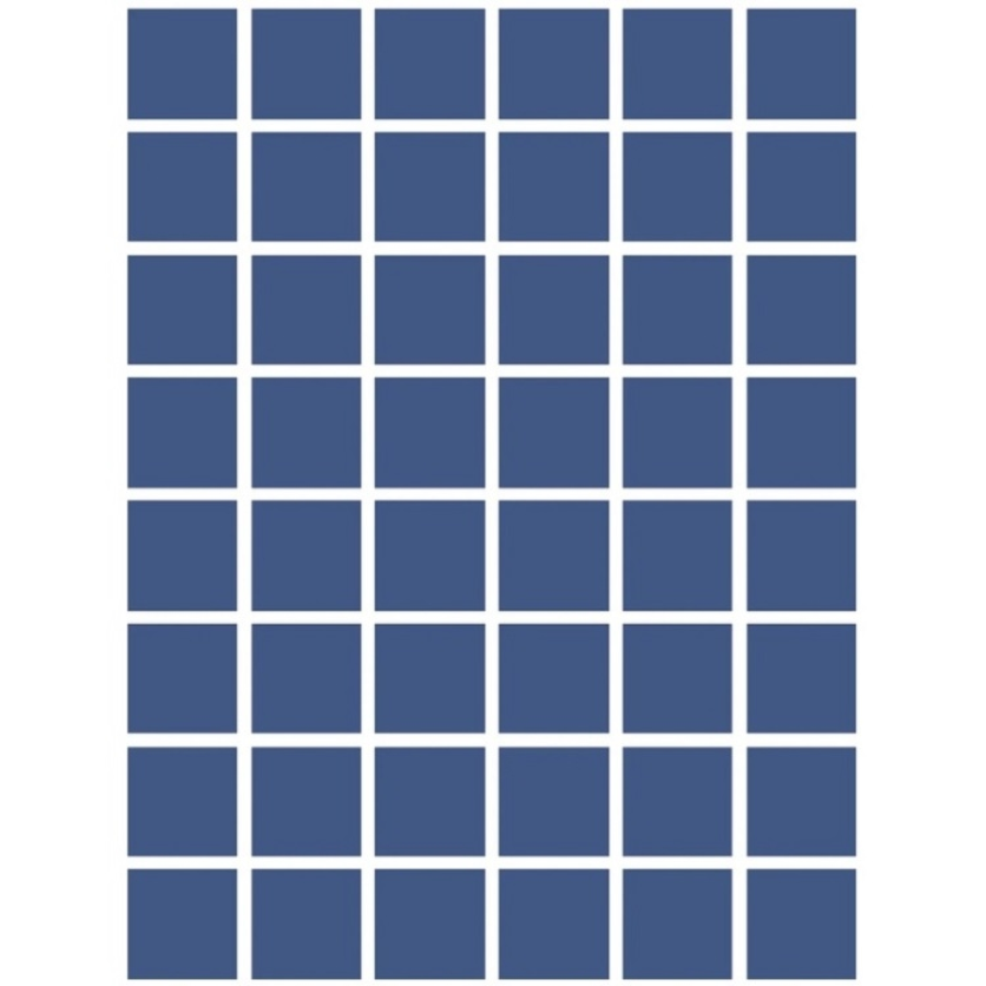 Etruria Керамогранит Xxs Quadrato 5X5 Su Rete Monocolore Cobalto