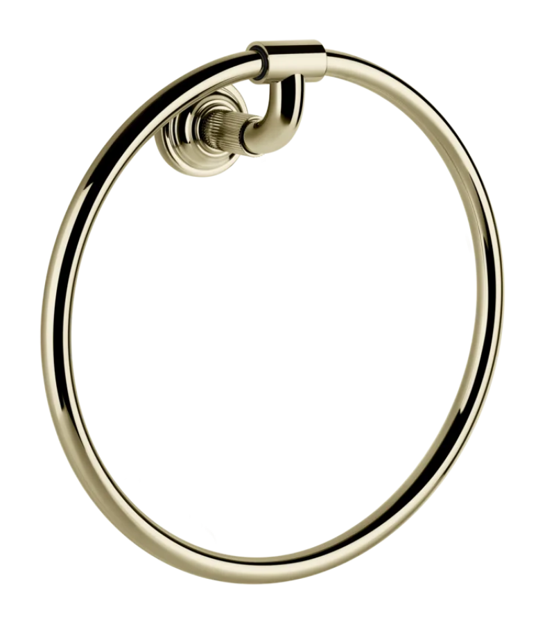 Полотенцедержатель Gessi Venti20, кольцевой, ⌀222 мм, настенный, цвет Brass PVD