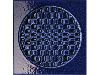 Iris ceramica Керамическая плитка BDA Citta di Faenza Geo blu decor glossy 15x15